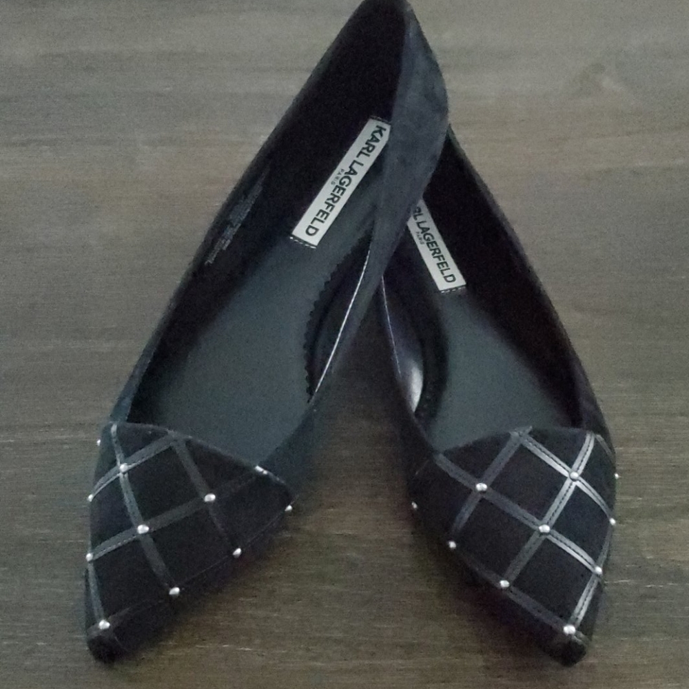 Karl Lagerfeld Diamond Flats